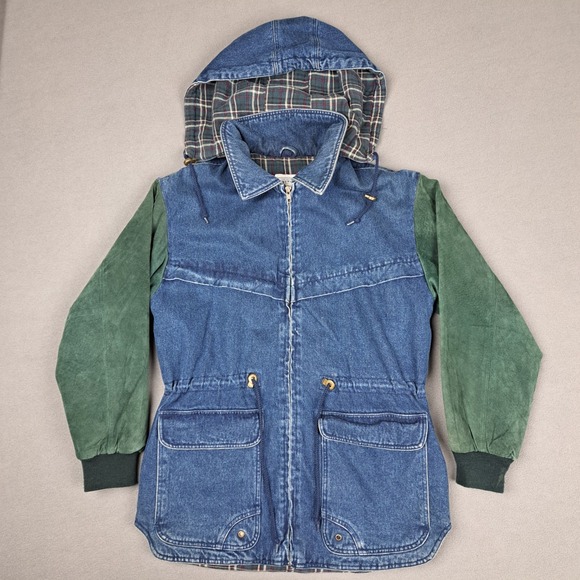 Arizona Jean Company Other - Vintage Arizona Jeans Denim Jacket Mens Medium Suede Blanket Lined Limited Heavy